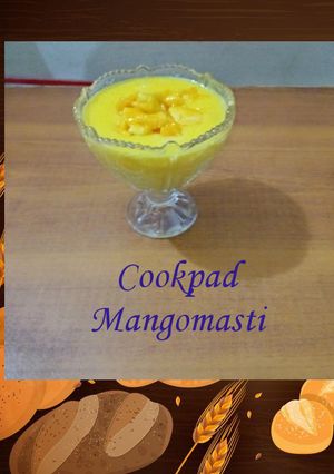 A picture of Mango Ice cream.