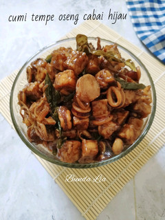 Foto resep Cumi Tempe Oseng Cabai Hijau