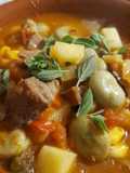 Ragú de cordero y habas de la quinta