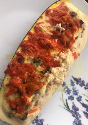 Una foto de Zapallito italiano relleno