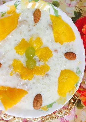 A picture of Sabudana /sago kheer.