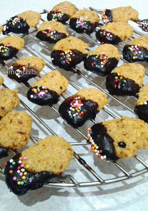 Foto resep Chocolate Pop Eggless Oat Cookies (Cookies Tanpa Telur) 🍪😋
