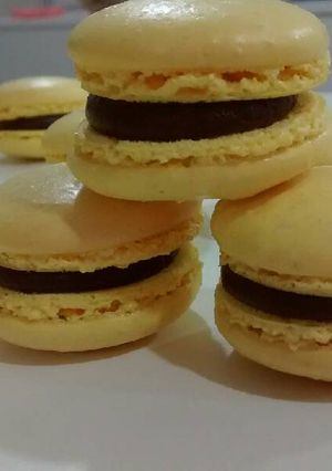 Una foto de Macaron francés