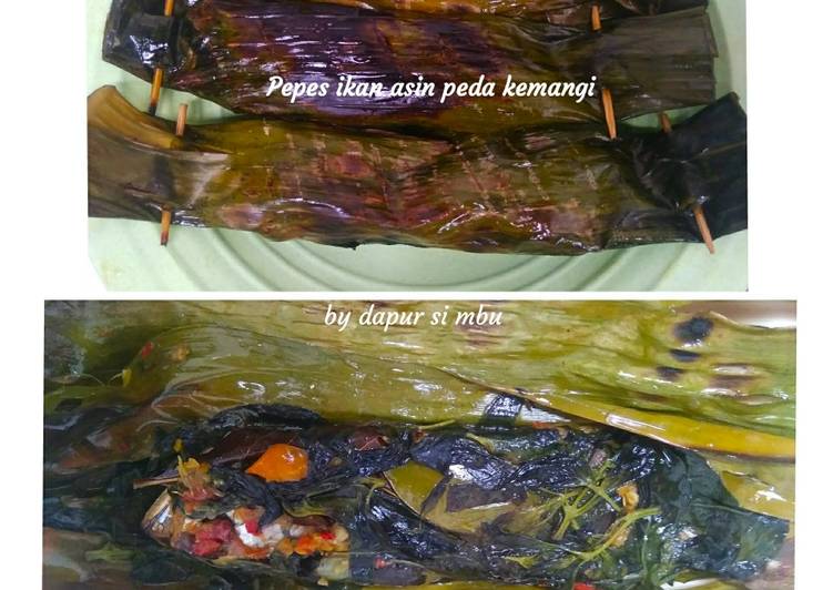 Resep Pepes ikan asin peda kemangi, Enak Banget