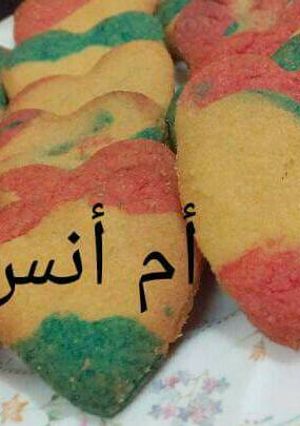 صورة لوصفة بسكوت الالوان