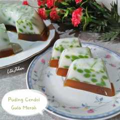 A picture of Puding Cendol Gula Merah.