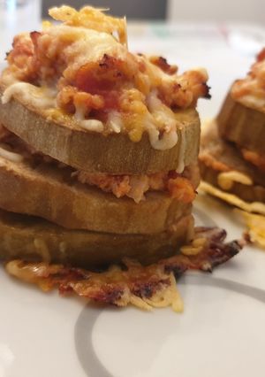 Una foto de Berenjenas con atún