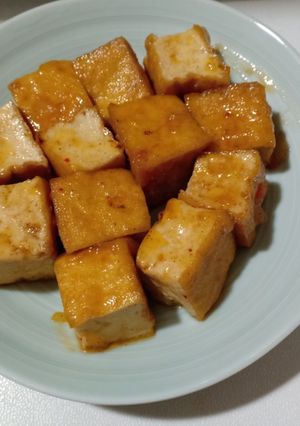 Hình của món Đậu hũ kho.