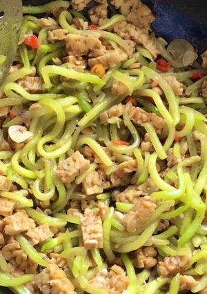 Foto resep Tumis labu siam tempe