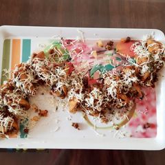 A picture of Cheesy Tacos Chaat.