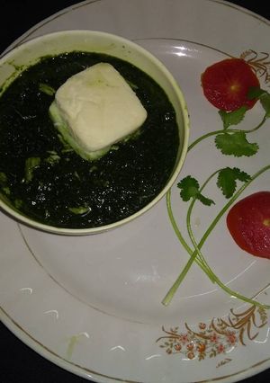 A picture of Cheese coriander dip.