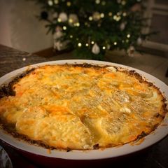A picture of Celeriac gratin (get ahead for Christmas).