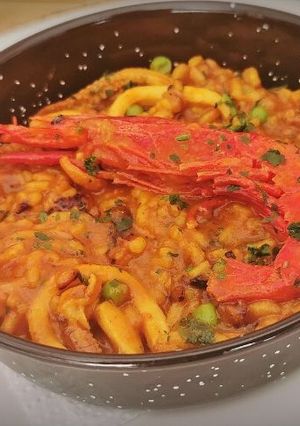 Una foto de Arroz meloso de Carabineros