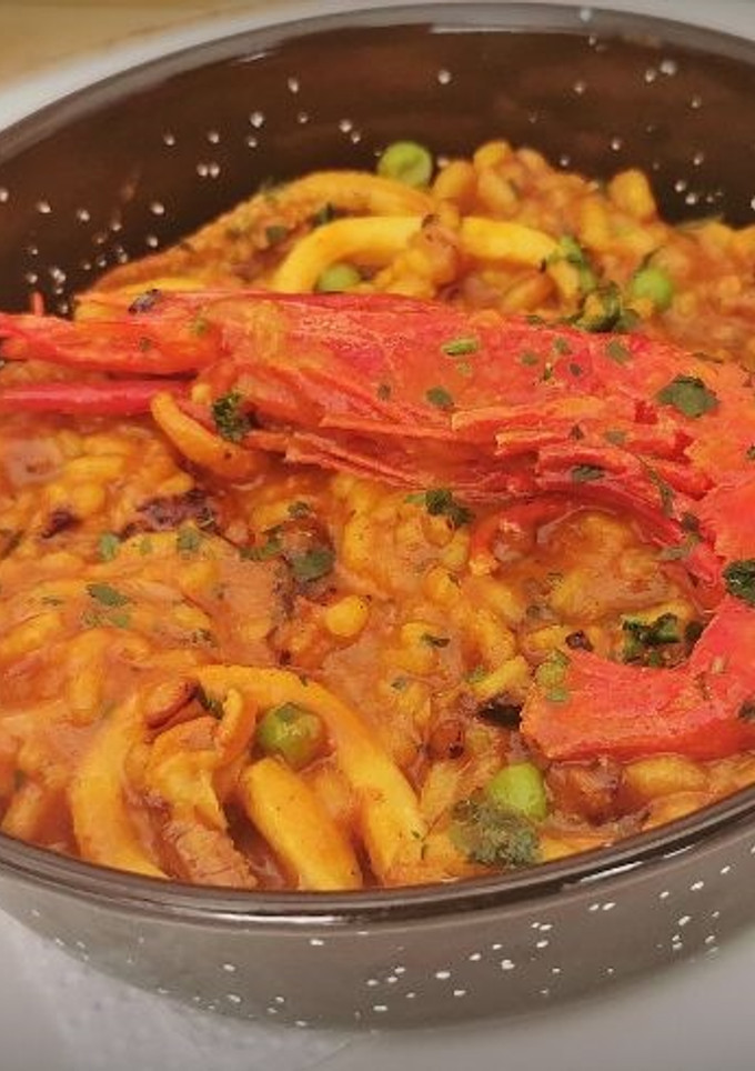 Una foto de Arroz meloso de Carabineros