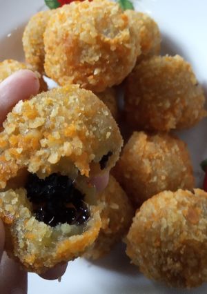 Foto resep Bola bola Ubi coklat lumer