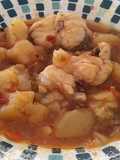 Estofado de patatas con rape