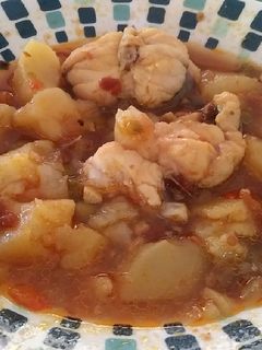 Una foto de Estofado de patatas con rape