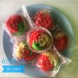 Bolu mawar pelangi (Kukus)