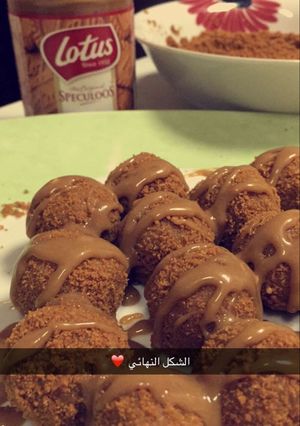 صورة لوصفة كرات جيز كيك اللوتس