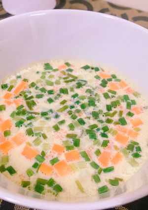 รูปของ ไข่ตุ๋นต้นหอม ง่ายๆ