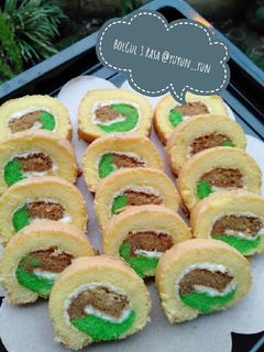 Foto resep Bolu Gulung 3 Rasa