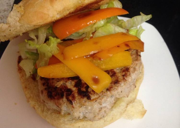 Recipe of Favorite My Jamaican Chicken Burger 😋#chicken burger