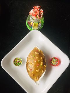புதுவிதமஸ்கட்அல்வா(கோதுமை)(wheat halwa recipe in tamil) செய்முறை முக்கிய புகைப்படம்