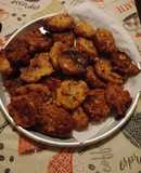 Croquetas de cebolla y morrón deshidratados