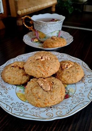 عکسی از دستور کوکی هویج و گردو