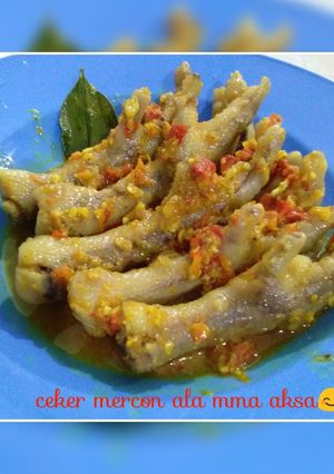 Foto resep Ceker mercon ala mma aksa