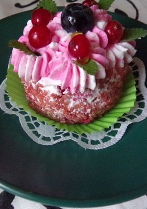 Vörösbársony mini torta recept fotója