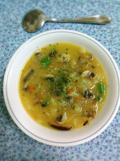 原味料理 - 馬鈴薯蘑菇濃湯(五辛素) 的食譜成品照片