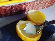Una foto di gelatina salata