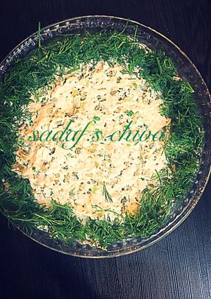عکسی از دستور سالاد مرغ و پيازچه
