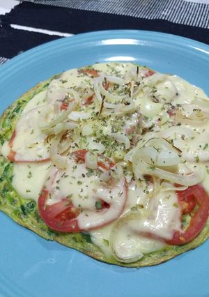 Una foto de Pizza de zapallito sin harina