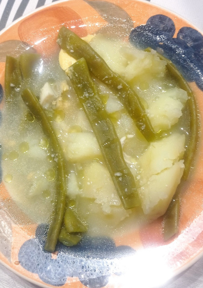 Una foto de Judías verdes con patatas