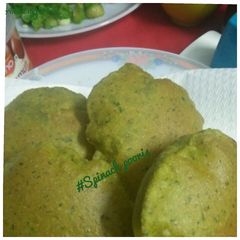 A picture of #Spinach pooris#post 50th.