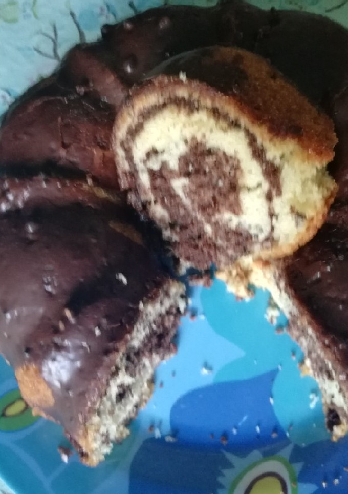 Una foto de Budín marmolado