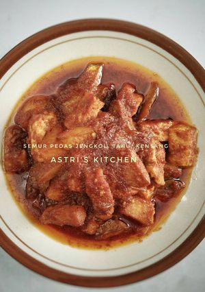Foto resep Semur pedas jengkol, tahu, kentang