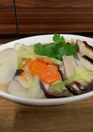 蔬菜香菇年糕 的食譜成品照片