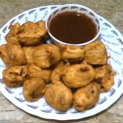 Lotus Root Pakoray (Beh ka Pakoray) A picture of Lotus Root Pakoray (Beh ka Pakoray).