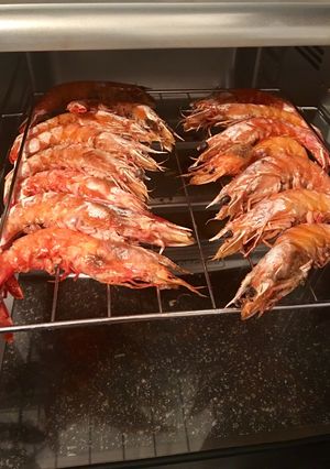 Hình của món Tôm nướng mọi.
