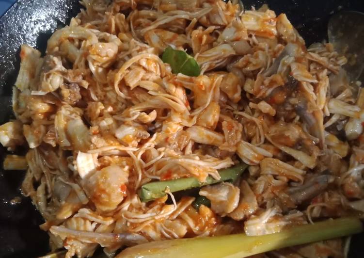 Bagaimana buat Ayam suwir pedas || Recipe by Qistiares menu masakan harian