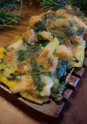 Foto resep Sigeumchi Jeon (Pancake/Bakwan Bayam Korea)