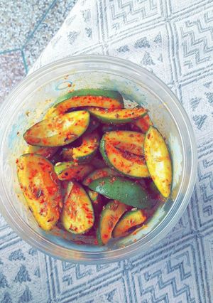 A picture of Aam/kheri Pickle.