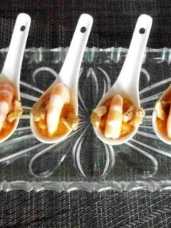 Una foto de Cucharitas de langostinos