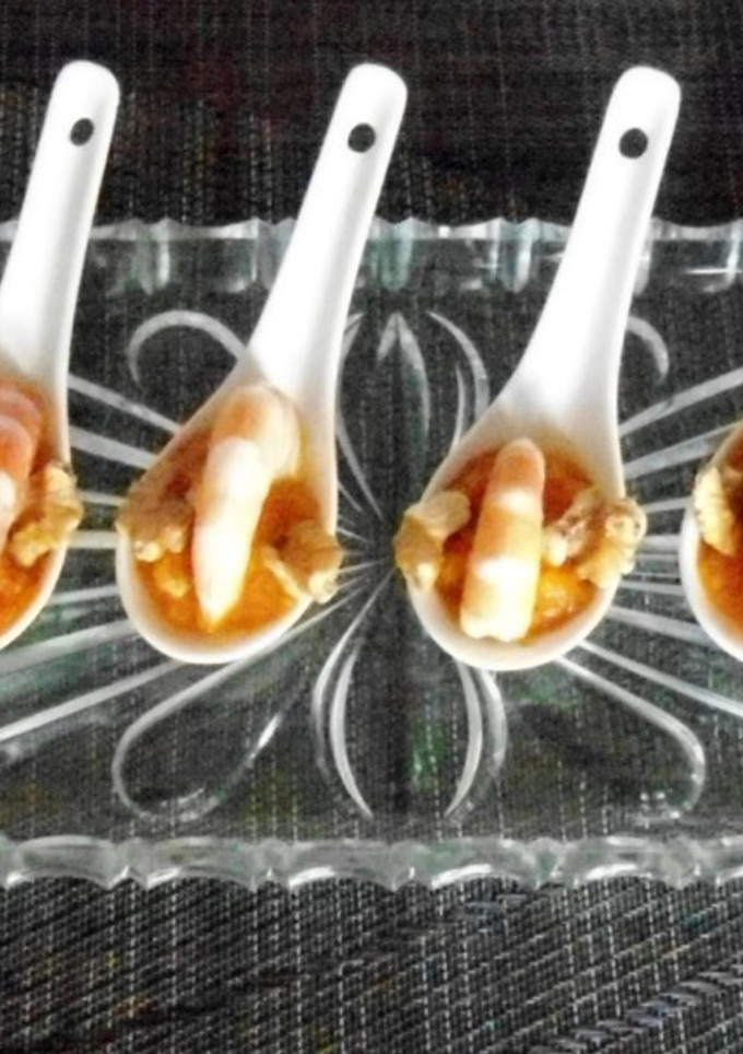 Una foto de Cucharitas de langostinos