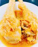 Đùi gà sốt cam cho bé