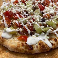 A picture of Greek Chicken Pizza.