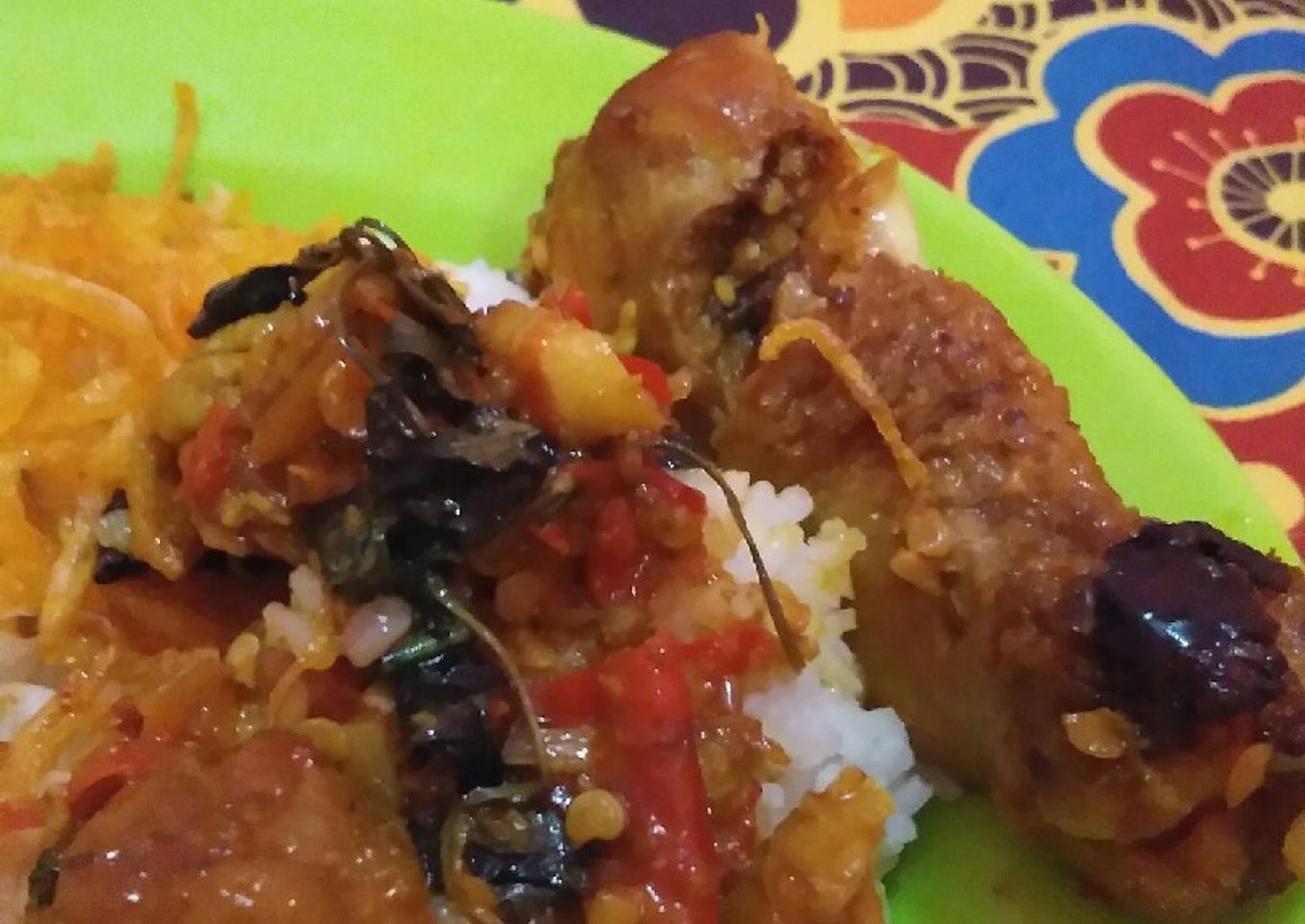 Ayam rica rica kemangi pedas manis